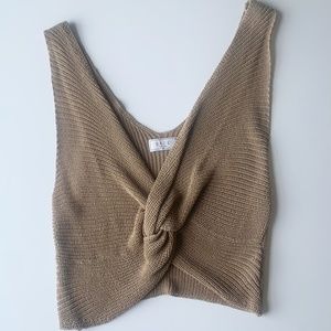 Sage the Label Knit Tank in Sand - Size M/L